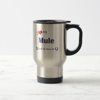 Ik hou van mijn muil (Vrouw Mule) Reisbeker
