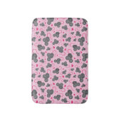 Ik hou van mijn muispatroon in roze badmat (Voorkant Verticaal)