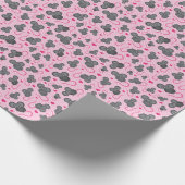 Ik hou van mijn muispatroon in roze cadeaupapier (Hoek)