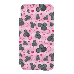 Ik hou van mijn muispatroon in roze