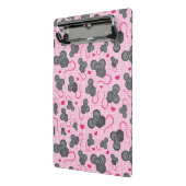 Ik hou van mijn muispatroon in roze mini klembord (Angled2)