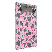 Ik hou van mijn muispatroon in roze mini klembord (Schuin)