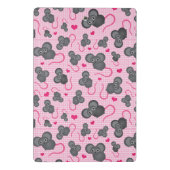 Ik hou van mijn muispatroon in roze mini klembord (Achterkant)