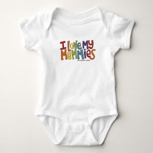 Ik hou van mijn Mummies Rainbow Colors Romper