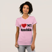 Ik hou van mijn Munchkin Cat T-shirt (Voorkant volledig)