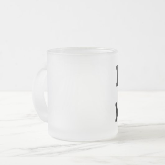 Ik hou van mijn Munchkin Frosted Coffee-Mok Matglas Koffiemok (Voorkant links)