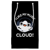 Ik hou van mijn Music Cloud Funny Weather Pun Dark Klein Cadeauzakje (Voorkant)
