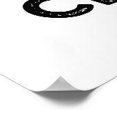 Ik hou van mijn Music Cloud Funny Weather Pun Poster (Hoek)