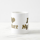 Ik hou van mijn mutt koffiemok (Center)