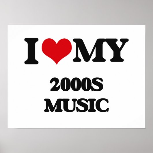 Ik hou van mijn MUZIEK 2000S Poster (Voorkant)