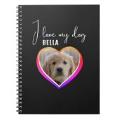 Ik hou van mijn naam van de Dog Heart Photo Pet Notitieboek (Voorkant)