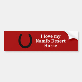 Ik hou van mijn Namib Desert Horse Bumpersticker