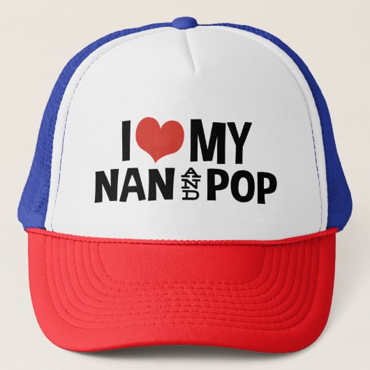 Ik hou van mijn nan en Pop Trucker Pet (Voorkant)