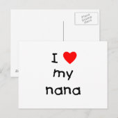 Ik hou van mijn nana briefkaart (Voorkant / Achterkant)