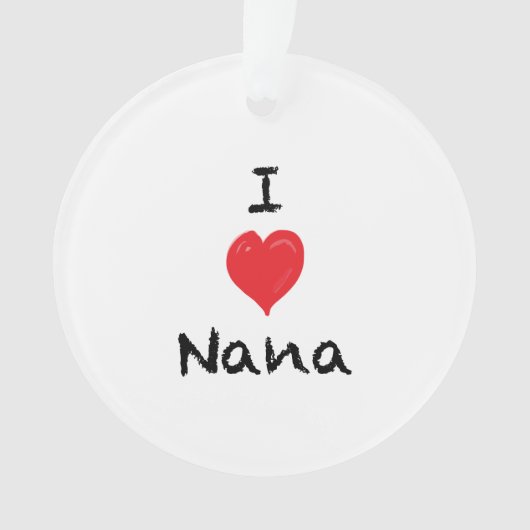 Ik hou van mijn Nana Custom 2 Sided Photo Ornaming Ornament (voorkant)