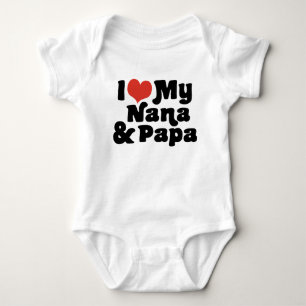 Ik hou van mijn Nana en Papa Romper