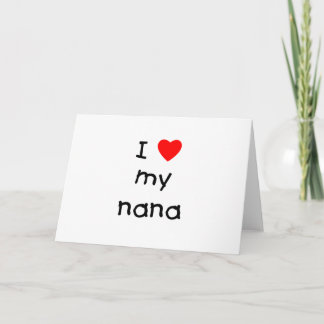 Ik hou van mijn nana kaart