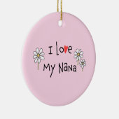 Ik hou van mijn Nana Photo Ceramic Ornament (Rechts)