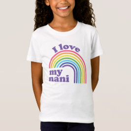Ik hou van mijn nani - Cute Rainbow T-shirt