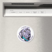 Ik hou van mijn Neapolitan Mastiff Magneet (Insitu (Vaatwasser))