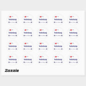 Ik hou van mijn nebelung (Vrouw kat) Ronde Sticker (Vel)