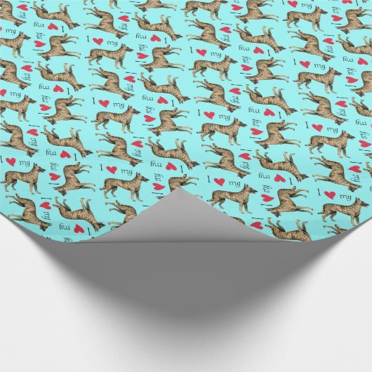 Ik hou van mijn Nederlandse herder Cadeaupapier (Hoek)