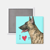 Ik hou van mijn Nederlandse herder Magneet (Voorkant / Achterkant)