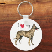 Ik hou van mijn Nederlandse herder Sleutelhanger (Voorkant)