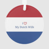 Ik hou van mijn Nederlandse vrouw Ornament (achterkant)