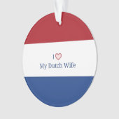 Ik hou van mijn Nederlandse vrouw Ornament (voorkant)