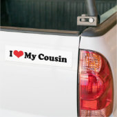 Ik hou van mijn neef Bumpersticker (Op Truck)