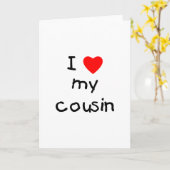 Ik hou van mijn neef kaart (Gele Bloem)