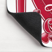 Ik hou van mijn neef rood - hart muismat (Hoek)