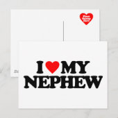 IK HOU VAN MIJN NEEFJE BRIEFKAART (Voorkant / Achterkant)