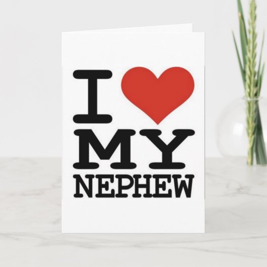 **** IK HOU VAN MIJN NEEFJE **** VERJAARDAG KAART (Voorkant)