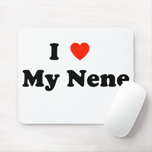 Ik hou van mijn Nene Mousepad Muismat (Met muis)