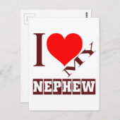 Ik hou van mijn Nephew. Briefkaart (Voorkant / Achterkant)