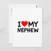Ik hou van mijn Nephew Briefkaart (Voorkant / Achterkant)