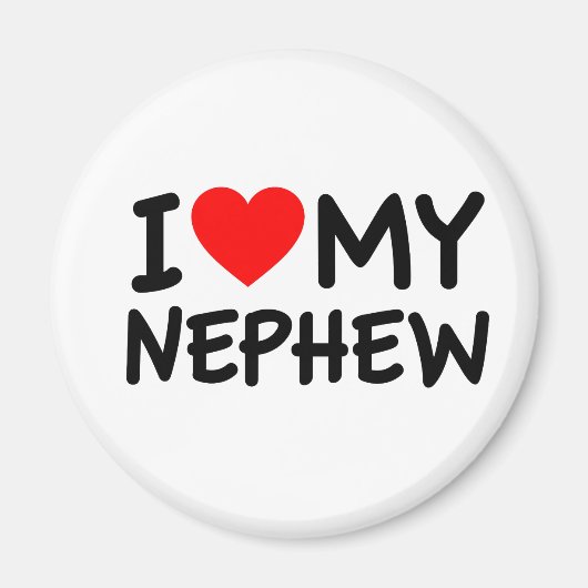 Ik hou van mijn Nephew Magneet (Voorkant)