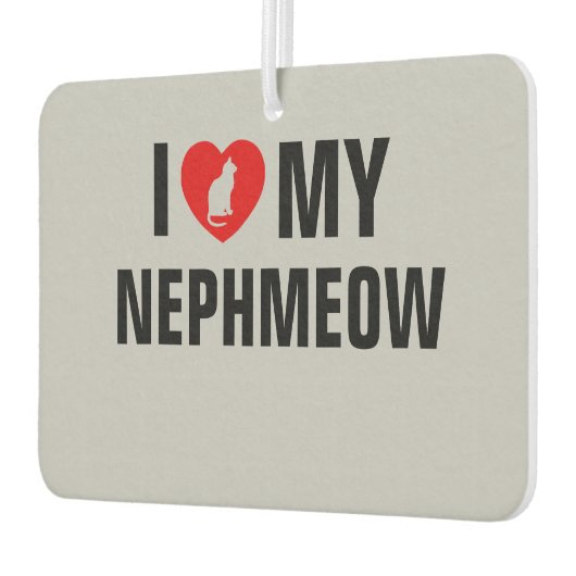 Ik hou van mijn NephMeow Cat Lover Luchtverfrisser (Links)