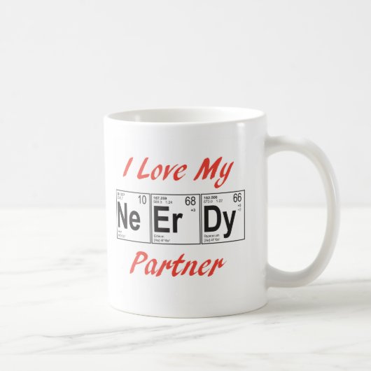 Ik hou van mijn nerd-mok koffiemok (Rechts)