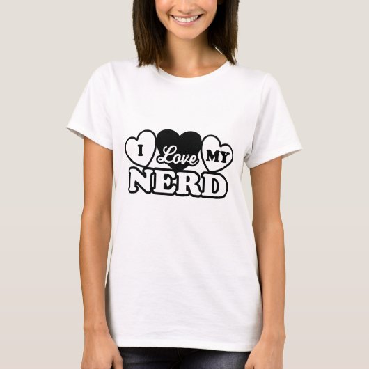 Ik hou van mijn nerd t-shirt (Voorkant)