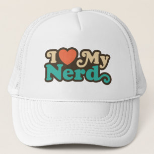 Ik hou van mijn nerd trucker pet