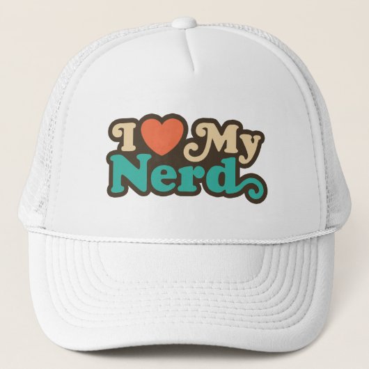 Ik hou van mijn nerd trucker pet (Voorkant)