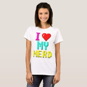 ik hou van mijn nerd v3 t-shirt (Voorkant volledig)