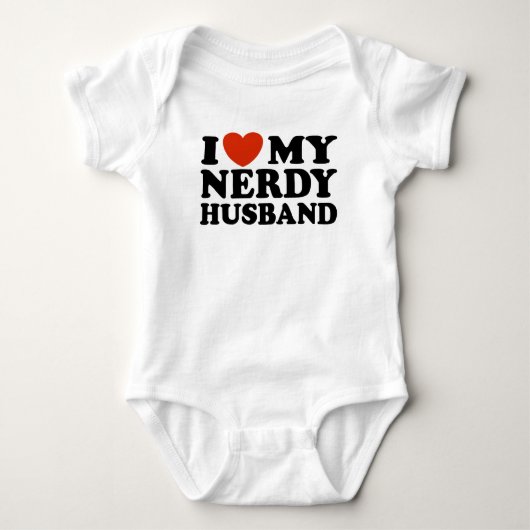 Ik hou van mijn nerdy Husband T-shirt (Voorkant)