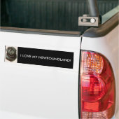 IK HOU VAN MIJN NEUWFOUNDLAND! BUMPERSTICKER (Op Truck)