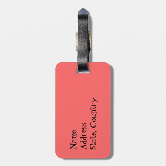 Ik hou van mijn Newfoundland Bagagelabel (Achterkant verticaal)