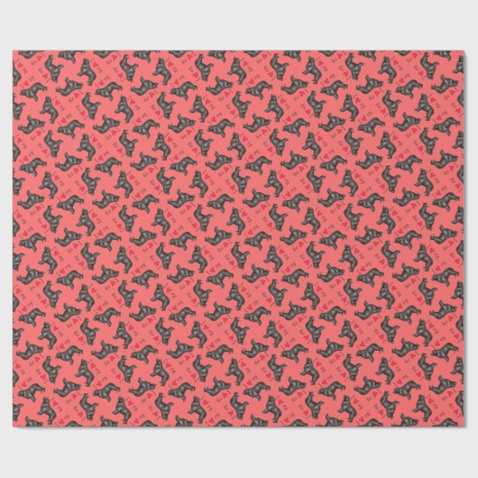 Ik hou van mijn Newfoundland Cadeaupapier (Vlak)