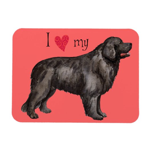 Ik hou van mijn Newfoundland Magneet (Horizontaal)